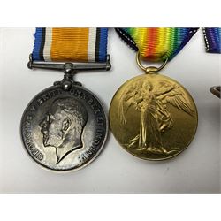 WW2 Soviet Union Order of the Red Star, engraved number verso 3504186; and WW1 pair of medals comprising British War Medal and Victory Medal awarded to S4-125346 Cpl. A. Brunt A.S.C. with ribbons and ribbon bar