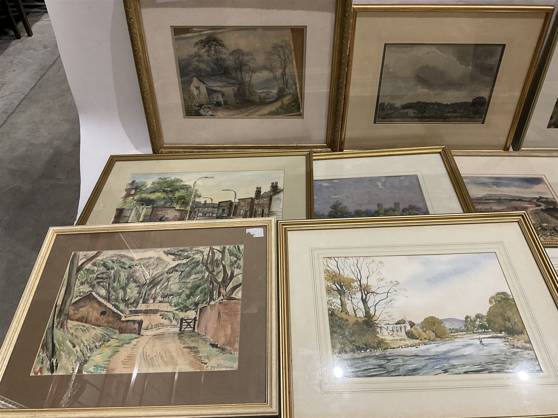 Collection of watercolours by various artists, to include John F Greenwood, Stanley Trainor, Albin Trowski etc, (qty)