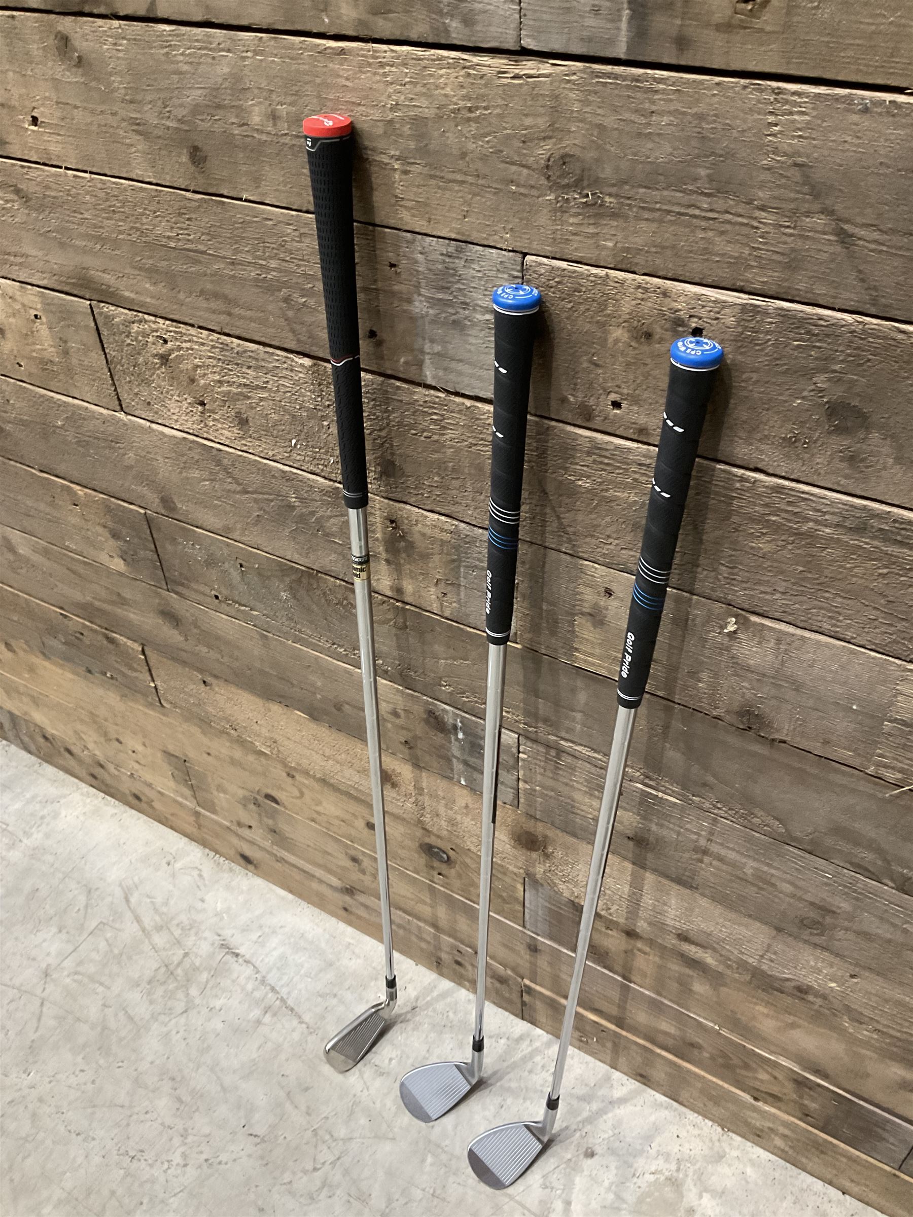 TaylorMade M6 golf 4 iron, and Elevate 95 R Flex 53 and 57 irons (3)