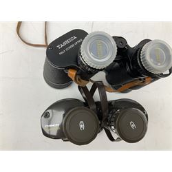 Six cased pairs of binoculars, to include Mirador 10x40, Chinon Countryman 7x35, Yashica 10x50, Yashica 8x40 etc