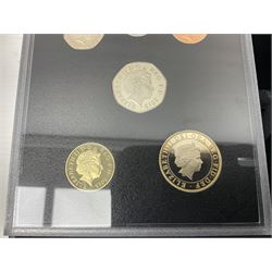 The Royal Mint United Kingdom 2015 proof coin set collector edition, cased with certificate