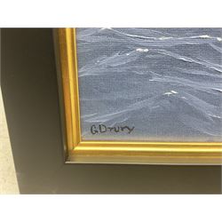 George Drury (British 1950-): 'The Big Class 1935', oil on board signed, titled verso 74cm x 49cm