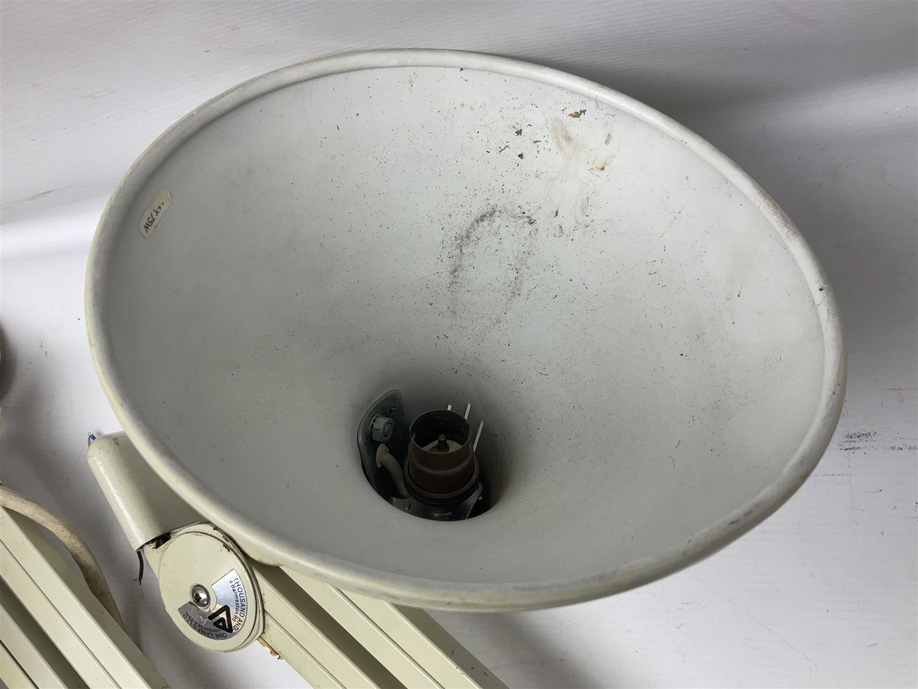 Pair cantilever wall mounted lamps 