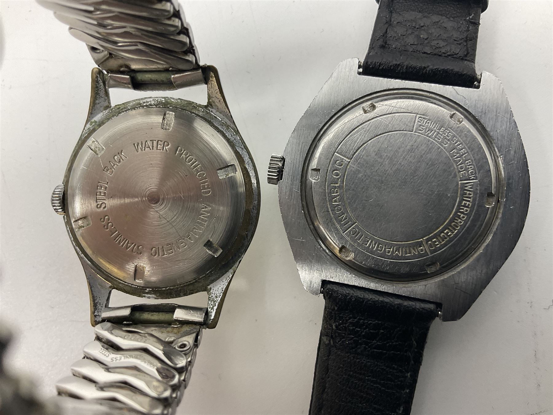 Paul Buhre RotoDato 21 jewels automatic wristwatch and nine manual wind wristwatches including Movado, Sterling, Visconte, Roamer, Avia and Ultra