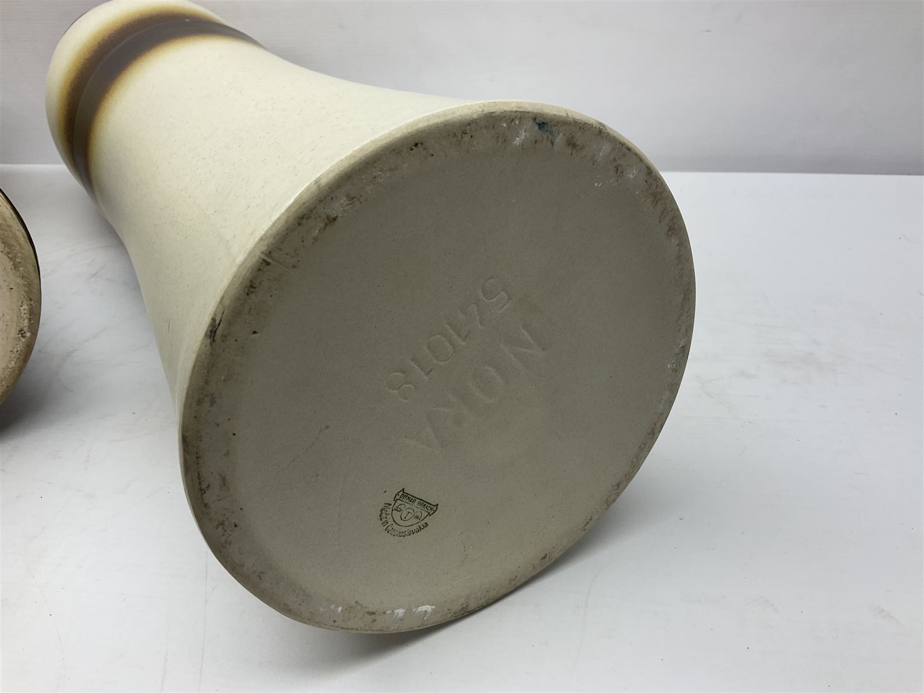 Ditmar Urbach Nora vase, together with another similar vase, Nora vase H64cm