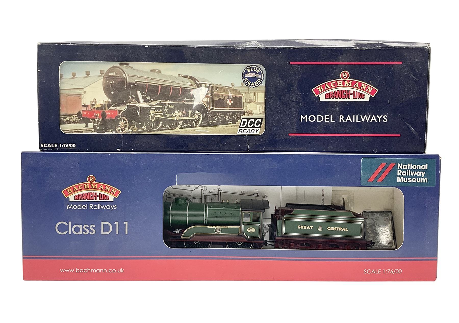 Bachmann '00' gauge - Class D11 4-4-0 'Butler Henderson' Great Central locomotive No. 506, produced exclusively for the National Railway museum; boxed with slip-case; and Class K3 2-6-0 BR lined black late crest locomotive No.61949; boxed; both DCC ready (2)