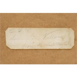 Attrib. Charles Frederick Buckley (British 1812-1869): 'Lower Lake, Killarney - from The Lake Hotel', watercolour, signed with initials and titled on label verso 31cm x 54cm