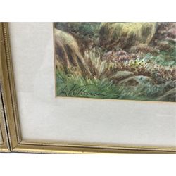 L Vallance (British early 20th century): Highland Landscapes, pair watercolours signed 17cm x 25cm (2)
