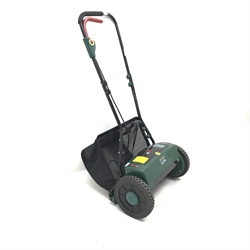 Two Victor Garden Tools 9806 battery powered electric lawnmowers 