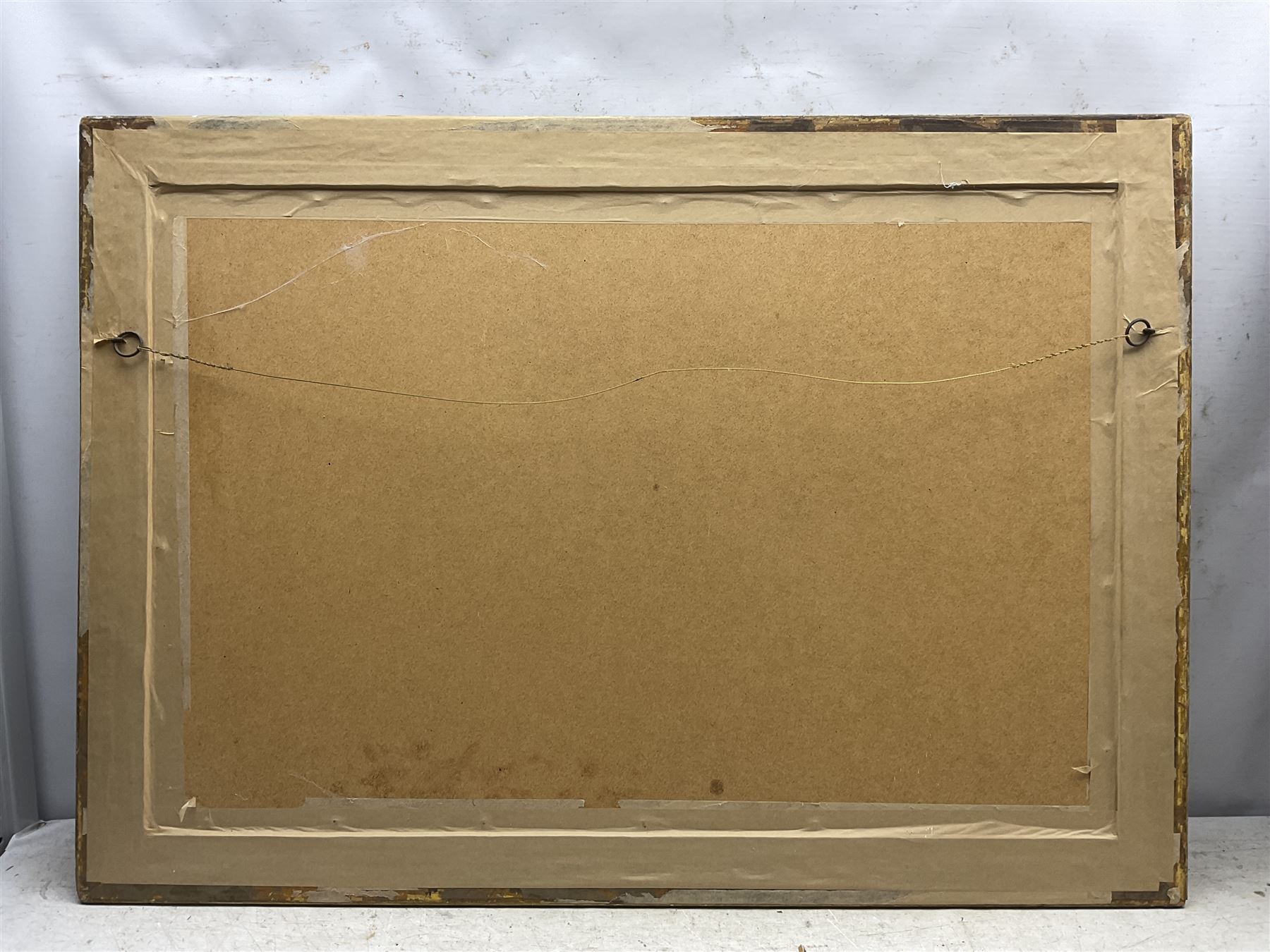 After William Bevan (Engraver - British 19th Century): 'South-West View of the Bay of Hartlepool and the Hartlepools', 19th century coloured lithograph 39cm x 72cm 