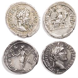 Roman Empire - Severus Alexander (AD 222-235): Silver Denarius coin, obverse laureate, bea...