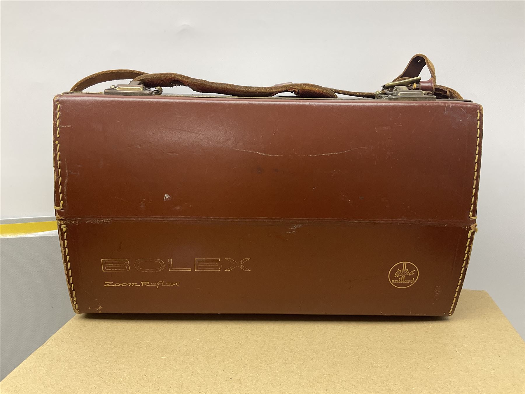 Bolex Paillard P3 Zoom Reflex camera body, serial no 38090, with 'B te S.G.D.G Som Berthiot Pan-Cinor 1:1.9 f=8a 40' lens, serial no. 40251438 in case, Kodak Brownie movie camera, Kodak model 2 Brownie movie camera and a Kodak 8 Movie Projector A-15G and other camera equipment 