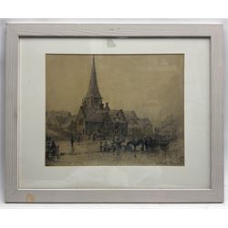 Cuthbert Crossley (British 1883-?): 'St Paul's - Kings Cross', watercolour signed with monogram, titled and dated 1926, 28cm x 35cm 
