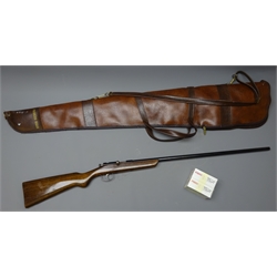  SHOTGUN CERTIFICATE REQUIRED Webley & Scott 9mm garden shot gun with 66cm barrel, serial no. 3813, 107cm overall, together with two boxes of 9mm cartridges  