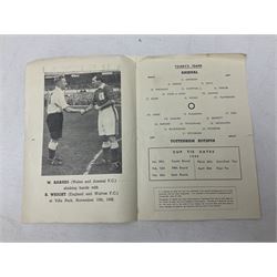 Arsenal F.C. - thirty-four home programmes 1948/49 including Division One, F.A. Cup, Football Combination Cup (Reserves), Practice Matches and Charity Shield; some Souvenir editions and duplicates and some single sheets (34)