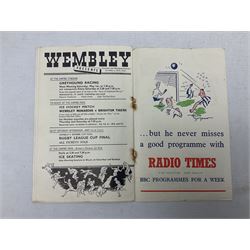 1948 F.A. Cup Final programme for Blackpool v Manchester United played on April 24th 1948 at Wembley including Stanley Matthews