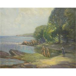 William Francis Burchell (British fl.1909-1937): 'A Private Beach on the Solway', oil on c...