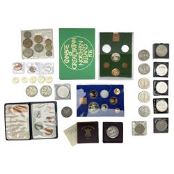 Two Great British King George V 1935 crown coins, commemorative crowns, incomplete year sets, United States of America 1879 one dollar etc