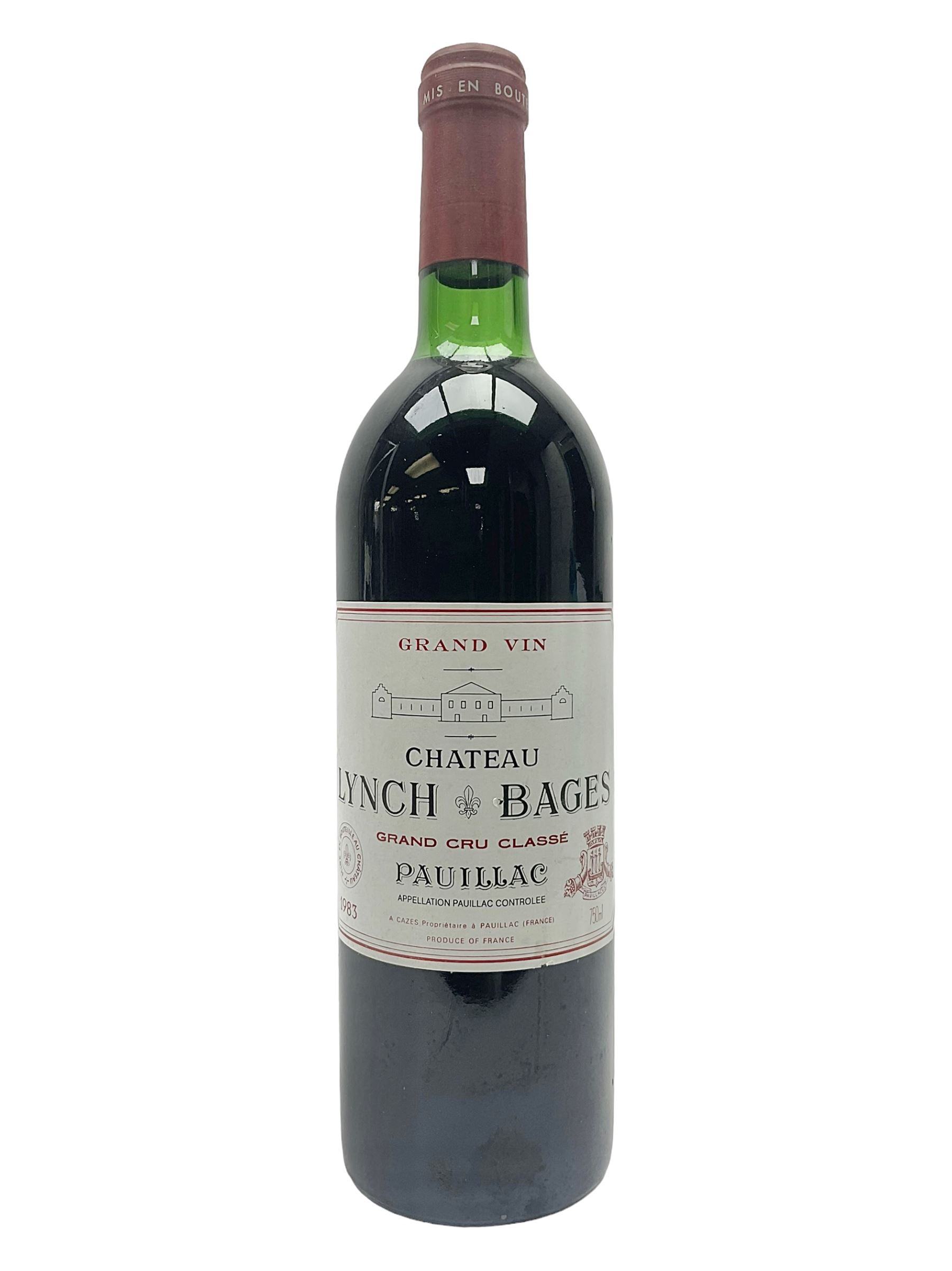 Chateau Lynch Bages, 1983, Grand Cru Classe Pauillac, 750ml, unknown proof 