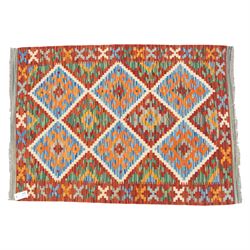 Two kilims, comprising a Chobi  flatweave Kilim runner, 239x81cm, and a Maimana flatweave kilim, 125x85cm 