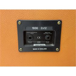 Marshall JCM 2000 dual super lead guitar amplifier head and a Marshall 1936 lead 2x12 speaker cabinet (2)