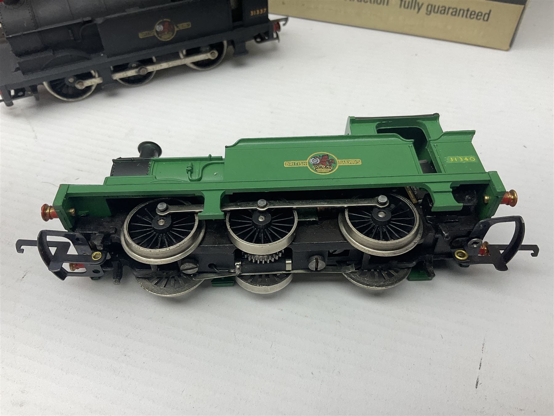 Wrenn '00' gauge - five Class R1 0-6-0 tank locomotives - No.7420 in LMS Red; No.31337 in BR Black; No.31340 in BR Malachite Green; No.1127 in Southern Green; all in boxes with instructions; and No.1127 in Southern Green; in associated Wrenn box (5)