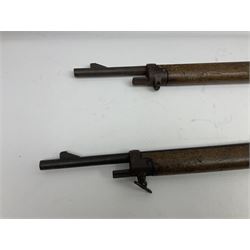 RFD ONLY AS NOT NITRO OR BLACK POWDER PROOFED - two late 19th century Martini Henry .303 carbines in poor condition for spares or repair, no visible numbers (2)