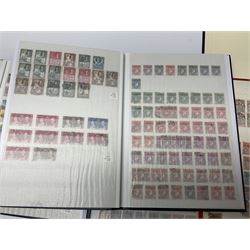 World stamps in ten stockbooks including Queen Victoria and later Jamaica, South Africa including 1926 four pence triangles, Malaya, Nigeria, New Zealand including some earlier issues, Malta etc, both used and mint stamps stamps seen 