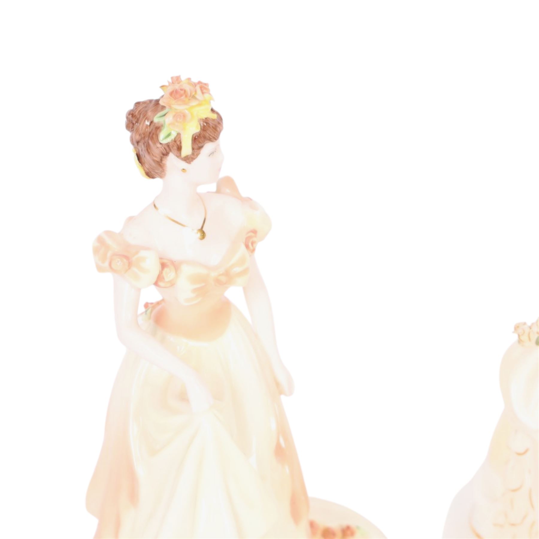 Two Coalport figures from the English Rose Collection, 1991 Sweet Juliet 282/1000 and 1995 Moonlight 89/1000, both with certificate and box   