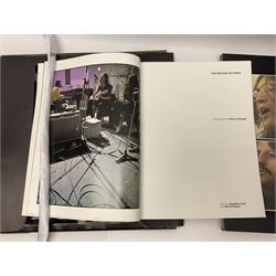 Beatles 'Get Back' book; The Rolling Stones on Camera of Guard with DVD by Mark Hayward; Black Vinyl White Powder by Simon Napier-Bell