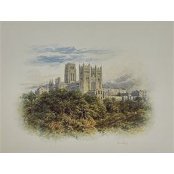 After George Fall (British 1848-1925): Durham Cathedral, large collection of prints pub. T...
