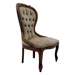 Victorian design beech framed nursing chair