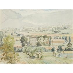 William John Clare Gaskell (British Mid-20th century): 'Beaurecueil - Aix en Provence', wa...