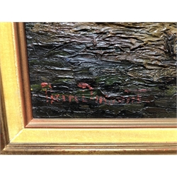  Pierre Dumont (French 1884-1936): Pont Neuf Paris, heavy oil impasto on canvas signed 58cm x 90cm   