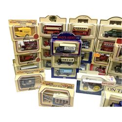 Sixty-one modern die-cast models by Lledo, Days Gone etc including promotional, advertising, souvenir etc; all boxed