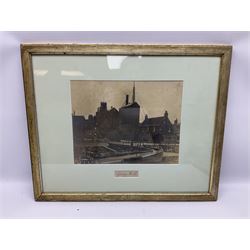 After William Frederick Settle (British 1821-1897): 'Blockhouse on the River', 19th century colour print together with early photograph of 'Grove Hill' 26cm x 38cm (2)