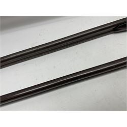 SHOTGUN CERTIFICATE REQUIRED - 19th century John Adams of London 12-bore double barrel side-by-side hammer gun with screw under-lever opening, 76cm (30