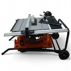 Evolution R255 PTS 255MM portable table saw, with multi material cutting blade