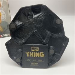 Corgi Marvel Heroes Fantastic Fours’ ‘The Thing’ hand painted limited edition 537/2500 metal statue, with certificate of authenticity and original box