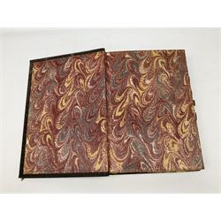 Six 19th century leather bound books of music comprising Graduale Juxta Missale Romanum and Antiphonarium Romanum. Both 1828 Divione; Graduel Romain and Psautier Romain. Both 1859 Digne/Paris; Graduel Romain. 1872 Marseille; and Missale Romanum. 1853 Mechliniae (6)