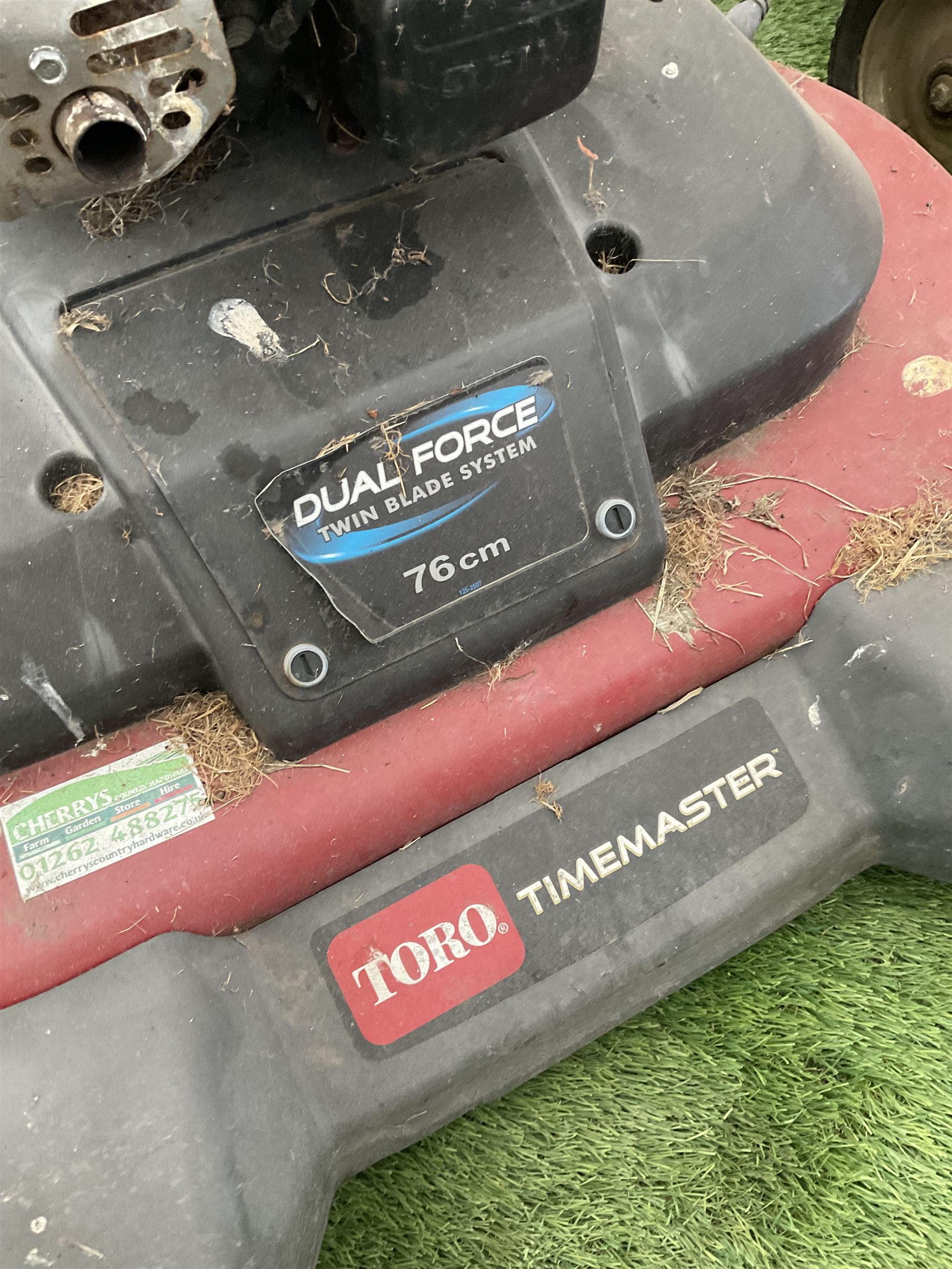 Toro Timemaster 76cm Twin blade lawnmower  - THIS LOT IS TO BE COLLECTED BY APPOINTMENT FROM DUGGLEBY STORAGE, GREAT HILL, EASTFIELD, SCARBOROUGH, YO11 3TX