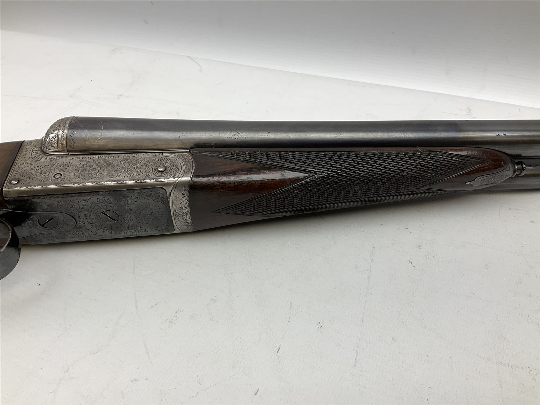 Fred Williams London & Birmingham 12-bore side-by-side double barrel box-lock non-ejector sporting gun with 2 1/2