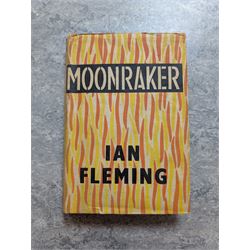 Fleming, Ian - James Bond 'Moonraker' first edition state B, with shoot spelling correction on page 10, original black cloth with silver titles, with orange and yellow flame dust jacket, pub. Jonathan Cape, London 1955