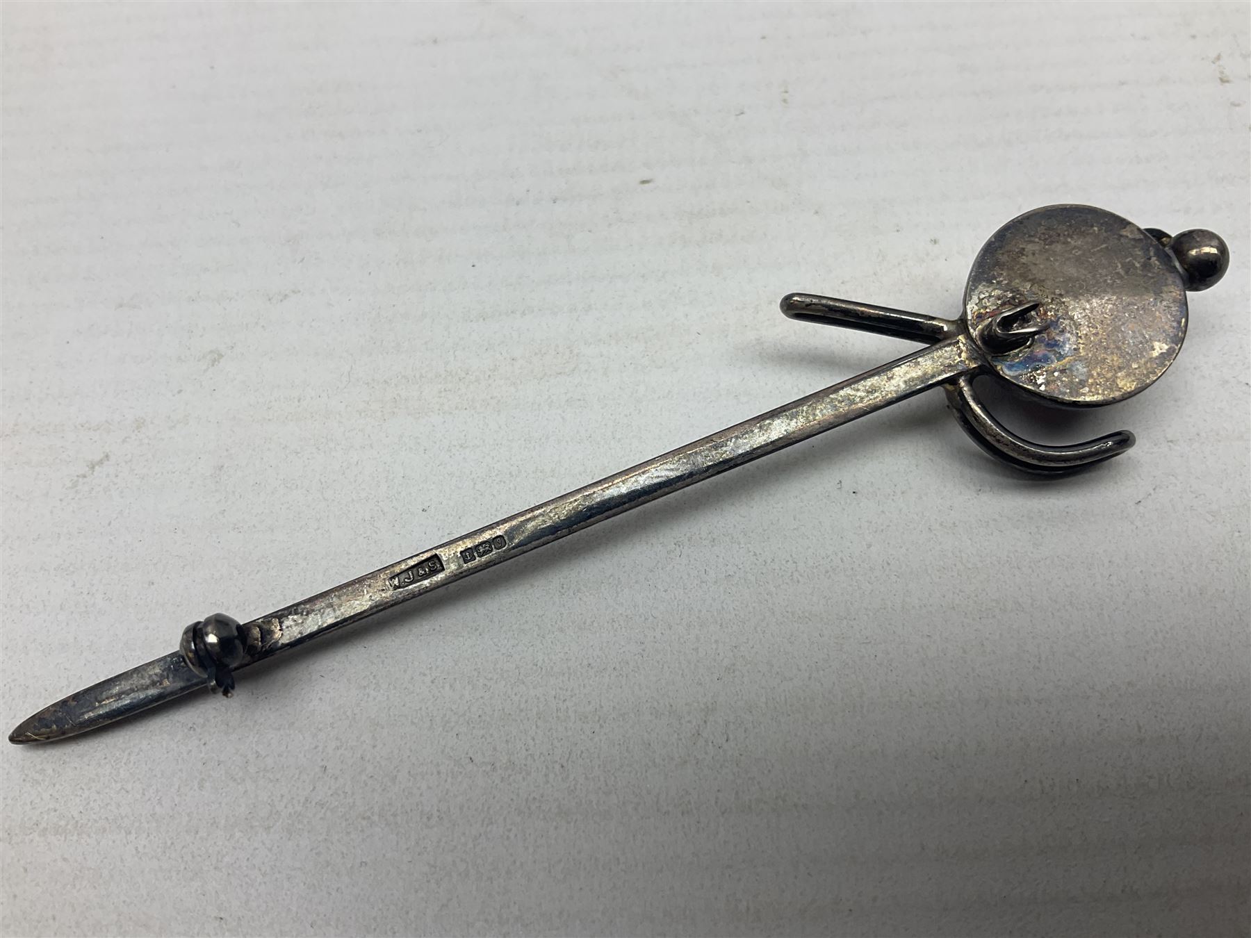 Scottish silver Ola Gorie arctic tern brooch and a matching pair of earrings, 9ct gold stud earrings, collection of costume jewellery, three wristwatches including Ingersoll and Rotary, a Freeman's Alright pocket watch and a continental silver fob watch stamped 935