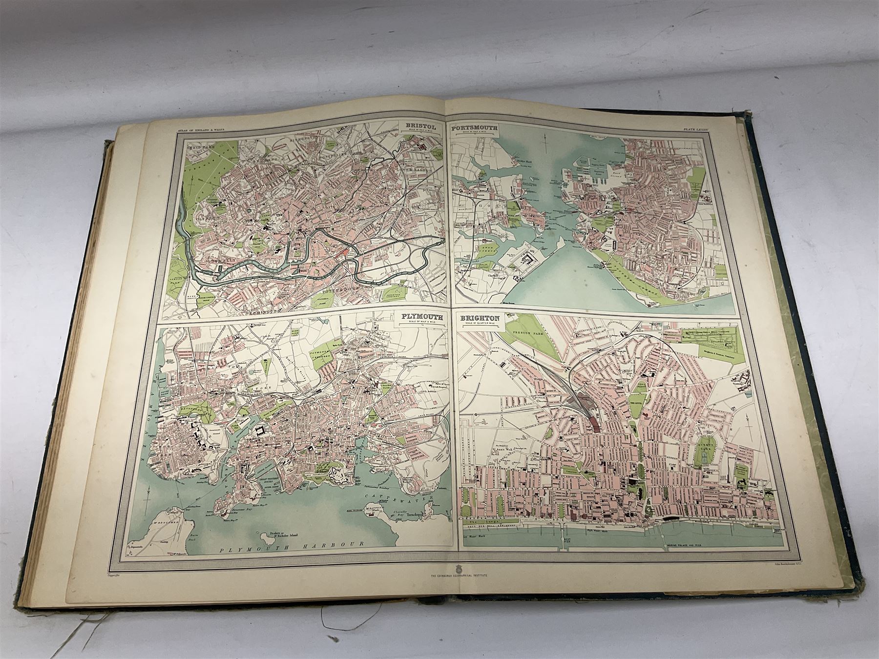 J G Bartholomew, The Survey ATlas of England & Wales, 1903 