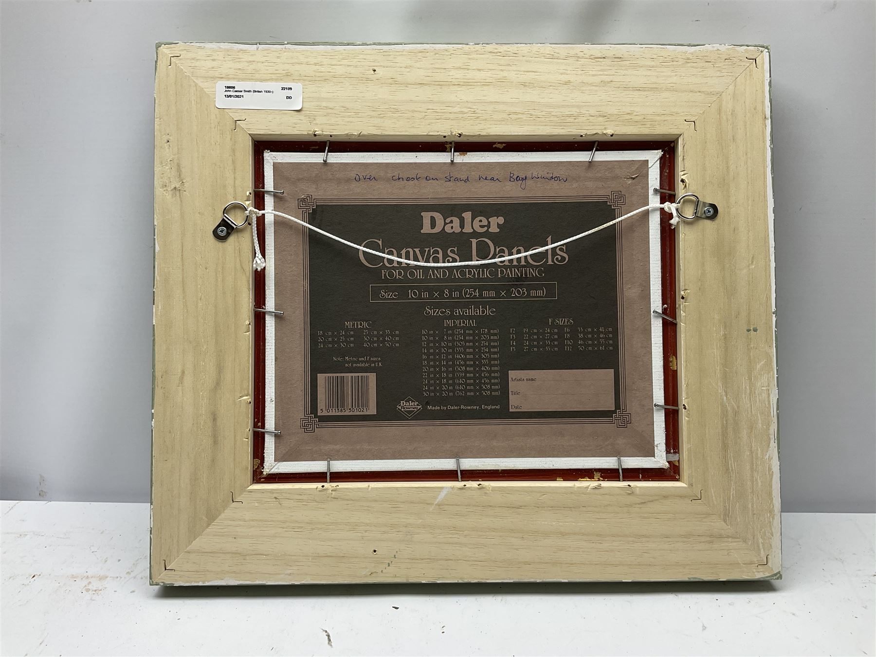 John Caesar Smith (British 1930-): Woodland Track, oil on artist's board signed 19cm x 24cm