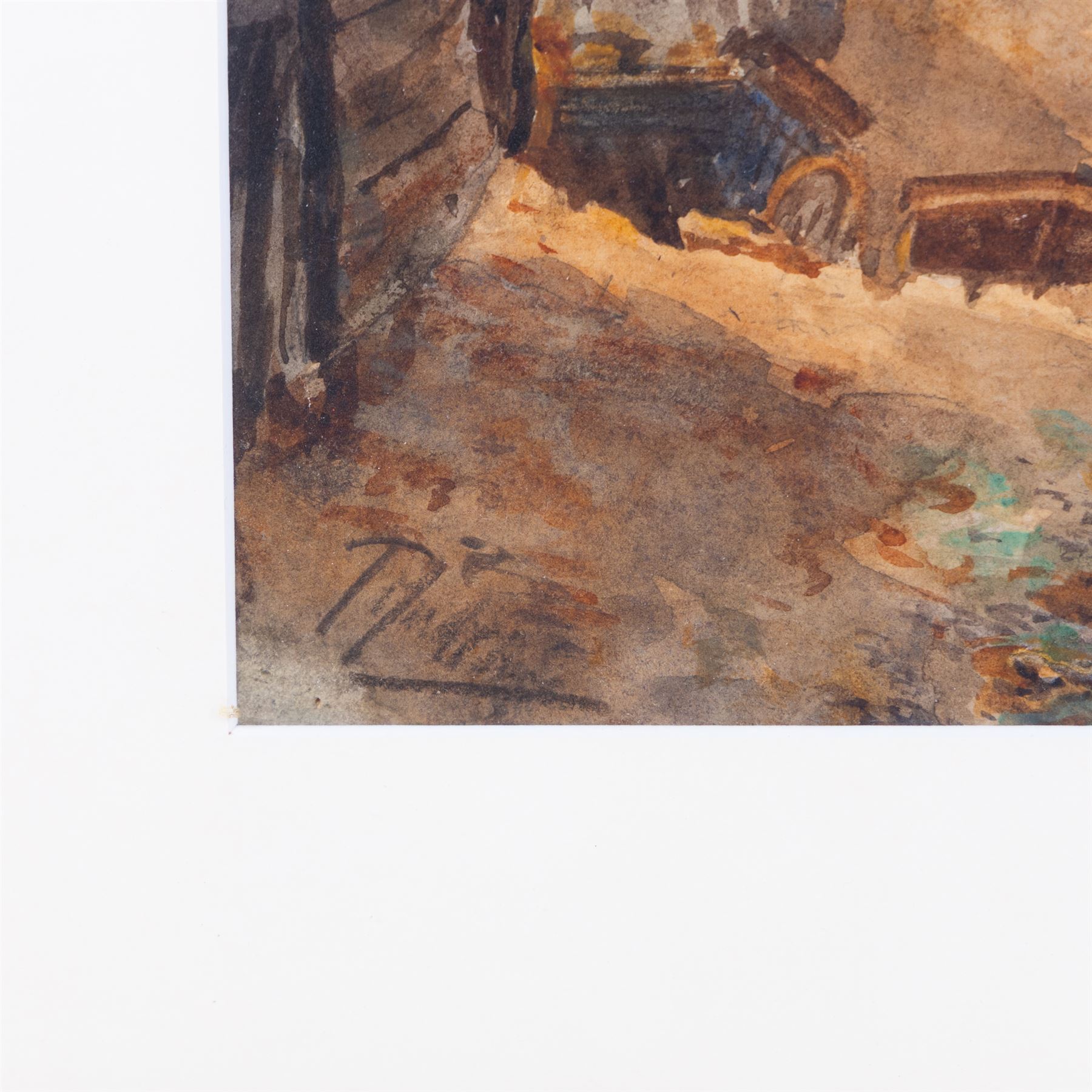 English School (19th/Early 20th Century): Whitby Rooftops, two watercolours by different hands indistinctly signed, 26cm x 41cm and 27cm x 36cm (2)