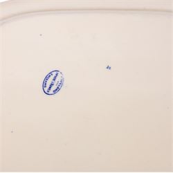 Spode Tower pattern graduating set of three platters, largest L54cm D43cm 