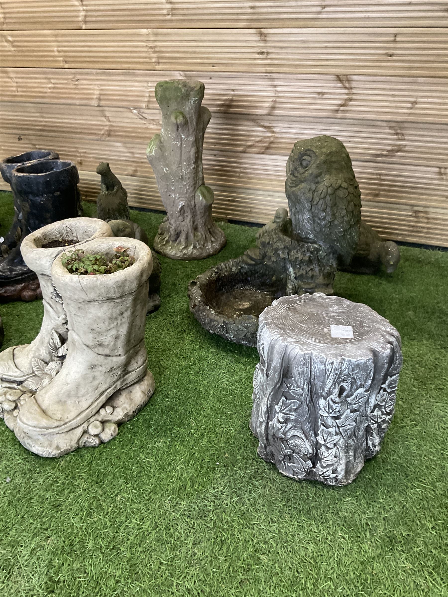 Large quantity of cast stone garden ornaments  - THIS LOT IS TO BE COLLECTED BY APPOINTMENT FROM DUGGLEBY STORAGE, GREAT HILL, EASTFIELD, SCARBOROUGH, YO11 3TX
