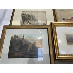Collection of watercolours, artists including Ada Hill Walker, Henry Earp, E Mallinson, Thomas Sidney, EH Marten, Edwin Aaron Penley, etc (qty)
